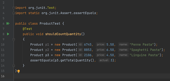 Write unit test in IDEA